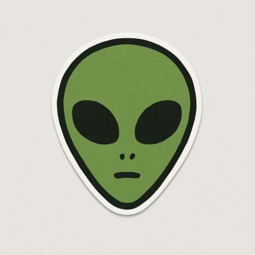 Alien sticker