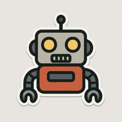 Robot sticker